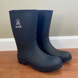 NEW Kamik Stomp Rain Boot - black - size 4